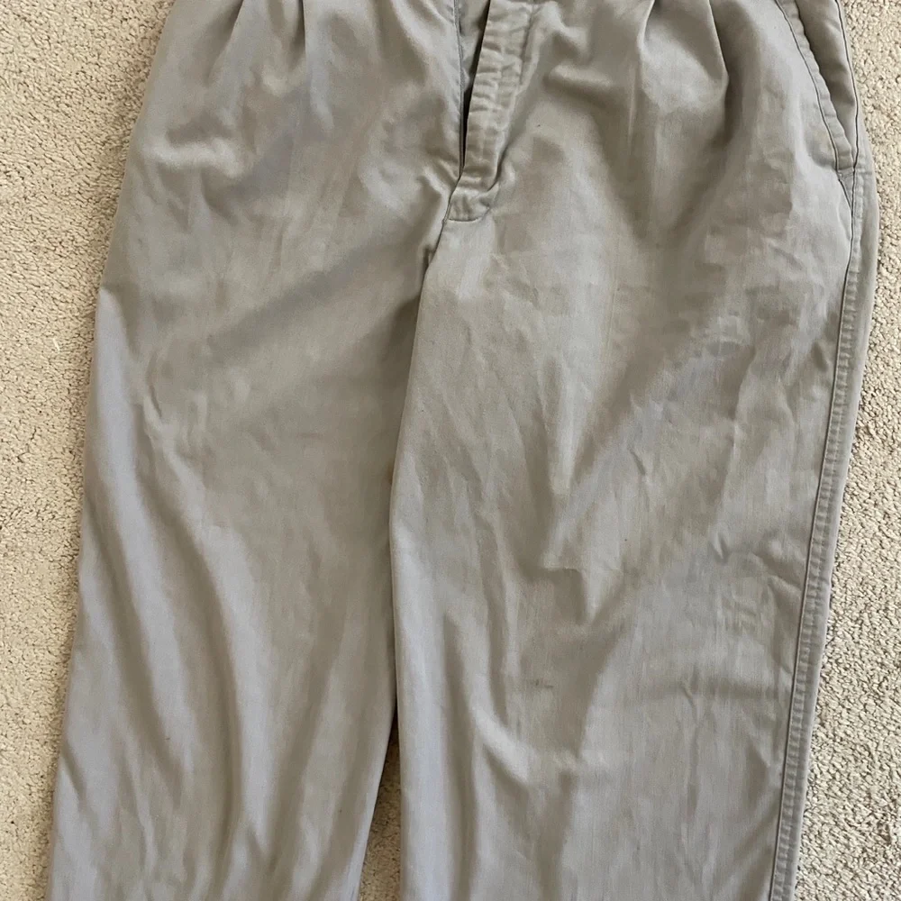 Men's Casual Straight-Leg Pants in Light Gray